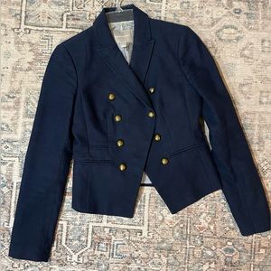 Banana Republic navy blazer with gold buttons